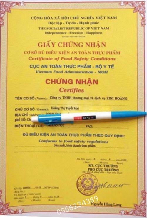 giaychungnhanantoanthucpham